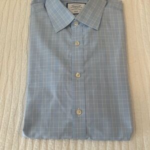 Charles Tyrwhitt Light Blue Check Dress Shirt